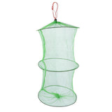 Maxbell Maxbell Portable Foldable 2 Layer Nylon Crab Lobster Fishing Catch Net
