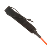 Maxbell 10ft Coiled SUP Surfboard Surfing Board Leash Double Swivel Yellow&Orange