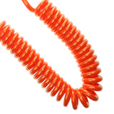 Maxbell 10ft Coiled SUP Surfboard Surfing Board Leash Double Swivel Yellow&Orange