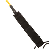 Maxbell 10ft Coiled SUP Surfboard Surfing Board Leash with Double Swivel Pink&Yellow