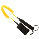Maxbell 10ft Coiled SUP Surfboard Surfing Board Leash Double Swivel Yellow&Orange