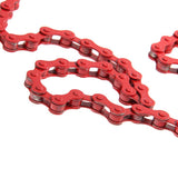 Maxbell 96 Links Bike Single Speed Anti Rust Bicycle Chain 1/2" x 1/8" Red + Purple
