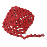 Maxbell 96 Links Bike Single Speed Anti Rust Bicycle Chain 1/2" x 1/8" Red + Purple