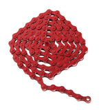Maxbell 96 Links Bike Single Speed Anti Rust Bicycle Chain 1/2" x 1/8" Red + Purple