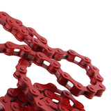 Maxbell 96 Links Bike Single Speed Anti Rust Bicycle Chain 1/2" x 1/8" Red + Purple