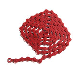 Maxbell 96 Links Bike Single Speed Anti Rust Bicycle Chain 1/2" x 1/8" Red + Purple