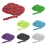 Maxbell 96 Links Bike Single Speed Anti Rust Bicycle Chain 1/2" x 1/8" Red + Purple