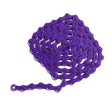 Maxbell 96 Links Bike Single Speed Anti Rust Bicycle Chain 1/2" x 1/8" Red + Purple