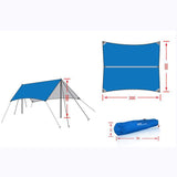 Maxbell Maxbell Waterproof Outdoor Camping Awning Trail Tent Cover Shelter Royal Blue