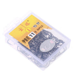 Maxbell 170pcs Fishing Hook High-Carbon Steel Barbed Fishhook Saltwater 11# 12#