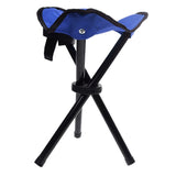 Maxbell Portable Camping Fishing Travel Tripod Folding Stool Chair Blue