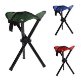 Maxbell Portable Camping Fishing Travel Tripod Folding Stool Chair Blue