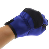 Maxbell Maxbell Outdoor Non Slip 2 Finger Fishing Gloves Hand Protection Waterproof Blue