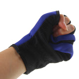 Maxbell Maxbell Outdoor Non Slip 2 Finger Fishing Gloves Hand Protection Waterproof Blue