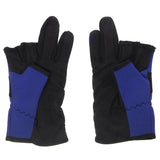 Maxbell Maxbell Outdoor Non Slip 2 Finger Fishing Gloves Hand Protection Waterproof Blue