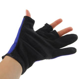 Maxbell Maxbell Outdoor Non Slip 2 Finger Fishing Gloves Hand Protection Waterproof Blue