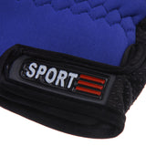 Maxbell Maxbell Outdoor Non Slip 2 Finger Fishing Gloves Hand Protection Waterproof Blue