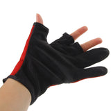 Maxbell Maxbell Outdoor Non Slip 2 Finger Fishing Gloves Hand Protection Waterproof Red