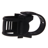 Maxbell Maxbell Plastic Rubber Mount Holder Clamp Clip for Bike LED Light Lamp Flashlight Black - Slip Resistance