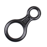 Maxbell Figure 8 Mountaineering Climbing Rappelling Ring Belay Device 35KN Black - Aladdin Shoppers