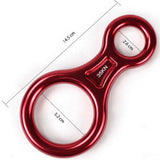 Maxbell Figure 8 Mountaineering Climbing Rappelling Ring Belay Device 35KN Black - Aladdin Shoppers