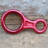 Maxbell Figure 8 Mountaineering Climbing Rappelling Ring Belay Device 35KN Black - Aladdin Shoppers