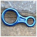 Maxbell Figure 8 Mountaineering Climbing Rappelling Ring Belay Device 35KN Black - Aladdin Shoppers