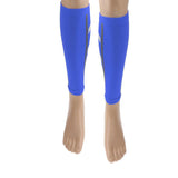 Maxbell Maxbell Unisex Running Athletics Compression Sleeves Calf Leg Shin Splints Blue
