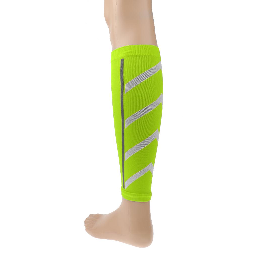 Maxbell Maxbell Unisex Running Athletics Compression Sleeves Calf Leg Shin Splints Green