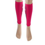Maxbell Unisex Running Athletics Compression Sleeves Calf Leg Shin Splints Rose Red - Aladdin Shoppers