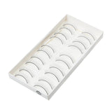 Maxbell 10 Pairs Beginners Teaching Eyes Makeup Practice Reusable Easy Apply Artificial Eyelashes Extension Eye Lash 7mm