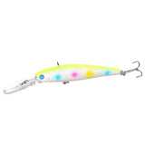 Maxbell Maxbell 4Pcs Plastic Fishing Hard Plastic Lures Crankbait 4# Treble Hooks Tackle