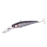 Maxbell Maxbell 4Pcs Plastic Fishing Hard Plastic Lures Crankbait 4# Treble Hooks Tackle