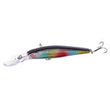 Maxbell Maxbell 4Pcs Plastic Fishing Hard Plastic Lures Crankbait 4# Treble Hooks Tackle