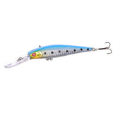 Maxbell Maxbell 4Pcs Plastic Fishing Hard Plastic Lures Crankbait 4# Treble Hooks Tackle