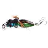 Maxbell Maxbell 4.5cm/3.6g Crankbait Bait Bee Body Bass Lures Fishing Tackle Treble Hooks