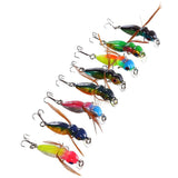 Maxbell Maxbell 4.5cm/3.6g Crankbait Bait Bee Body Bass Lures Fishing Tackle Treble Hooks