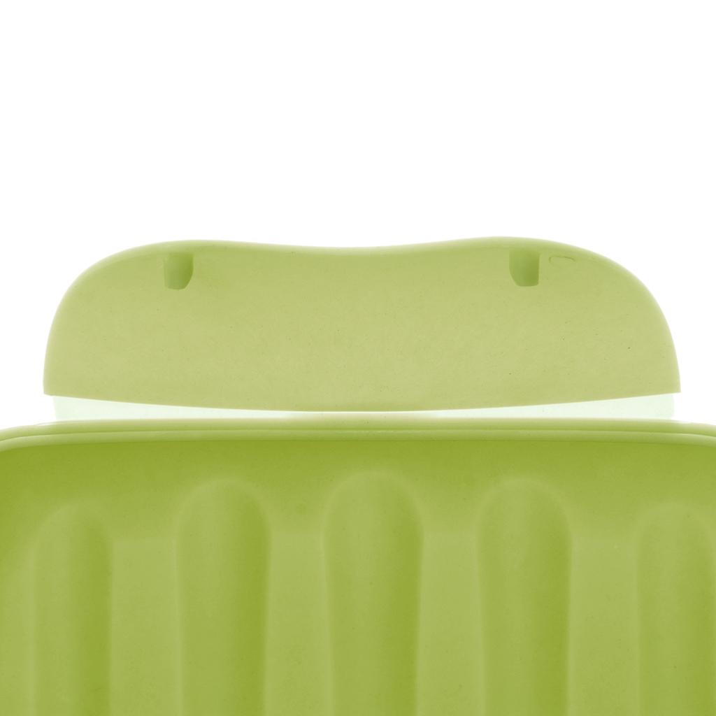Maxbell Maxbell Plastic Soap Case Box Holder Dish Container Tin Kit for Travel Green