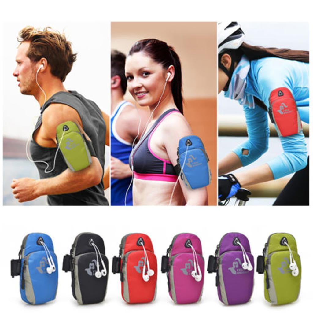 Maxbell Sports Running Riding Phone Arm Bag Holder Black