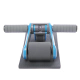 Maxbell Maxbell Abdominal Roller Wheel + Knee Pad Gym Home Workout Exercise Fitness Blue