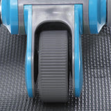 Maxbell Maxbell Abdominal Roller Wheel + Knee Pad Gym Home Workout Exercise Fitness Blue