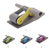 Maxbell Maxbell Abdominal Roller Wheel + Knee Pad Gym Home Workout Exercise Fitness Blue