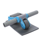 Maxbell Maxbell Abdominal Roller Wheel + Knee Pad Gym Home Workout Exercise Fitness Blue