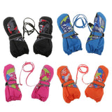 Maxbell Children Winter Warm Ski Gloves Waterproof Windproof Gloves/Mittens Black XS - Aladdin Shoppers