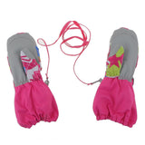 Maxbell Maxbell Children Winter Warm Ski Gloves Waterproof Windproof Gloves/Mittens Rose M