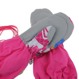 Maxbell Maxbell Children Winter Warm Ski Gloves Waterproof Windproof Gloves/Mittens Rose M