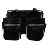 Maxbell Cycling Bike Bicycle Top Frame Pannier Front Tube Double Saddle Bag Black - Aladdin Shoppers
