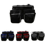 Maxbell Cycling Bike Bicycle Top Frame Pannier Front Tube Double Saddle Bag Black - Aladdin Shoppers
