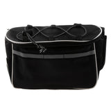 Maxbell Cycling Bike Bicycle Top Frame Pannier Front Tube Double Saddle Bag Black - Aladdin Shoppers