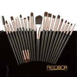 Maxbell Maxbell 15-Color Concealer Palette+20Pcs Eyebrow Lip Liner Makeup Brush Black Coffee